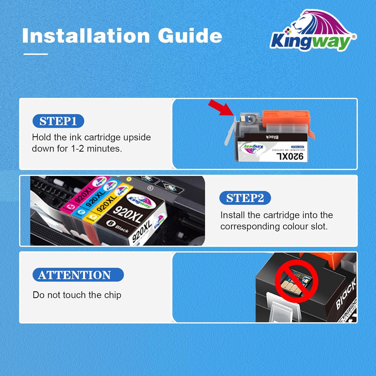 Cartuchos de tinta 920XL (paquete de 10) compatibles con cartuchos de tinta HP 920XL 920, paquete combinado para funcionar con impresoras Officejet