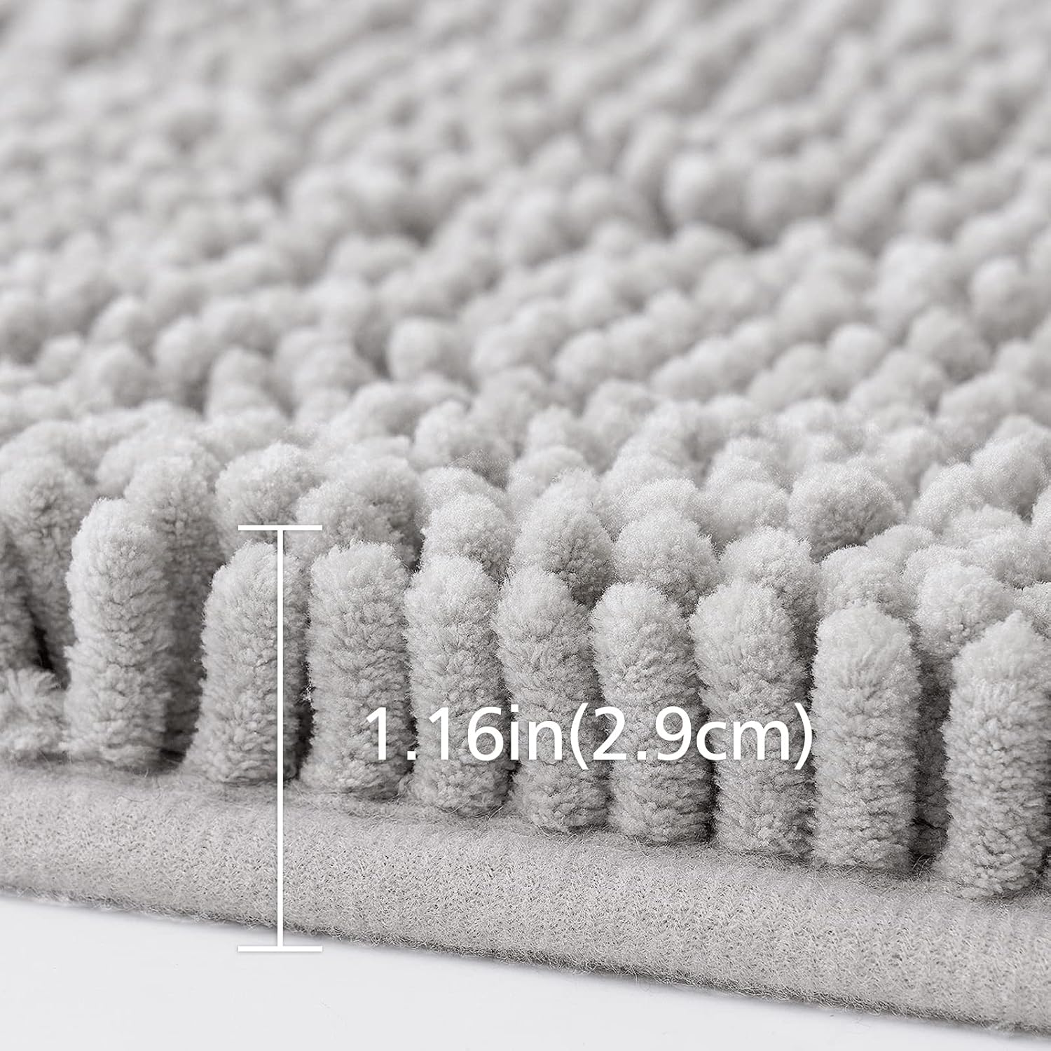 EMEMA Alfombras de baño de chenilla, antideslizantes, gruesas, suaves, absorbentes, para baño, suaves, acogedoras, duraderas, gruesas, de felpa para
