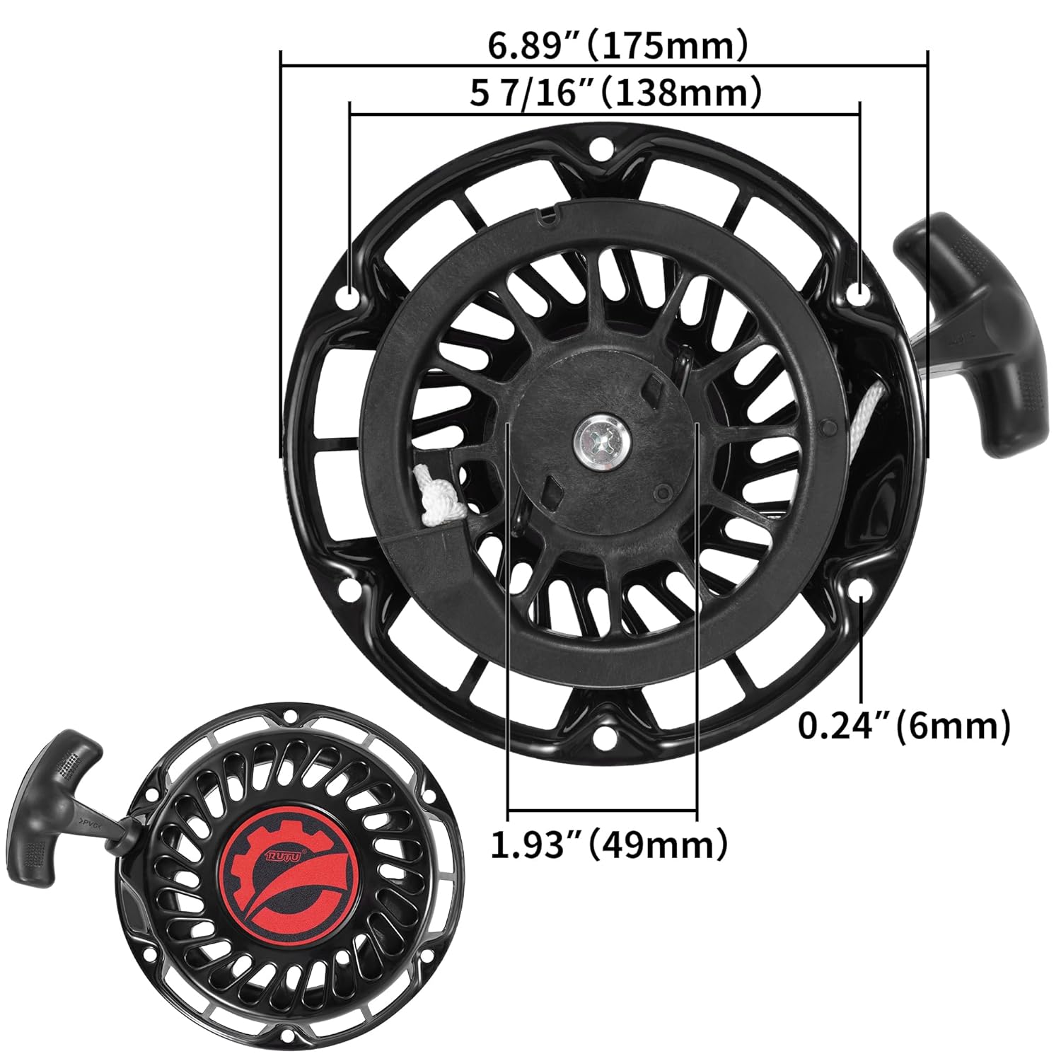 Conjunto de arranque de retroceso para Predator 212 Coleman BT200X CT200U GX160 GX200 5.5HP 6.5HP Motor pequeño Go Kart Mini Dirt Bike – Patas