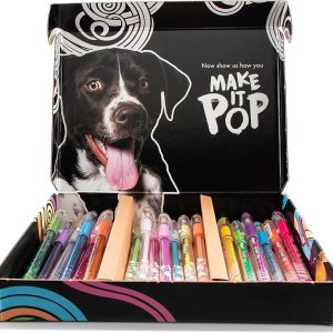 Pentel Krazy Pop – Bolígrafo iridiscente, (0.039pulgadas) línea negrita, tinta surtida (XCBDCPDG), (K91BP4M3), 4 unidades Pentel Krazy Pop – Bolígrafo iridiscente, (0.039pulgadas) línea negrita, tinta surtida (XCBDCPDG), (K91BP4M3), 4 unidades