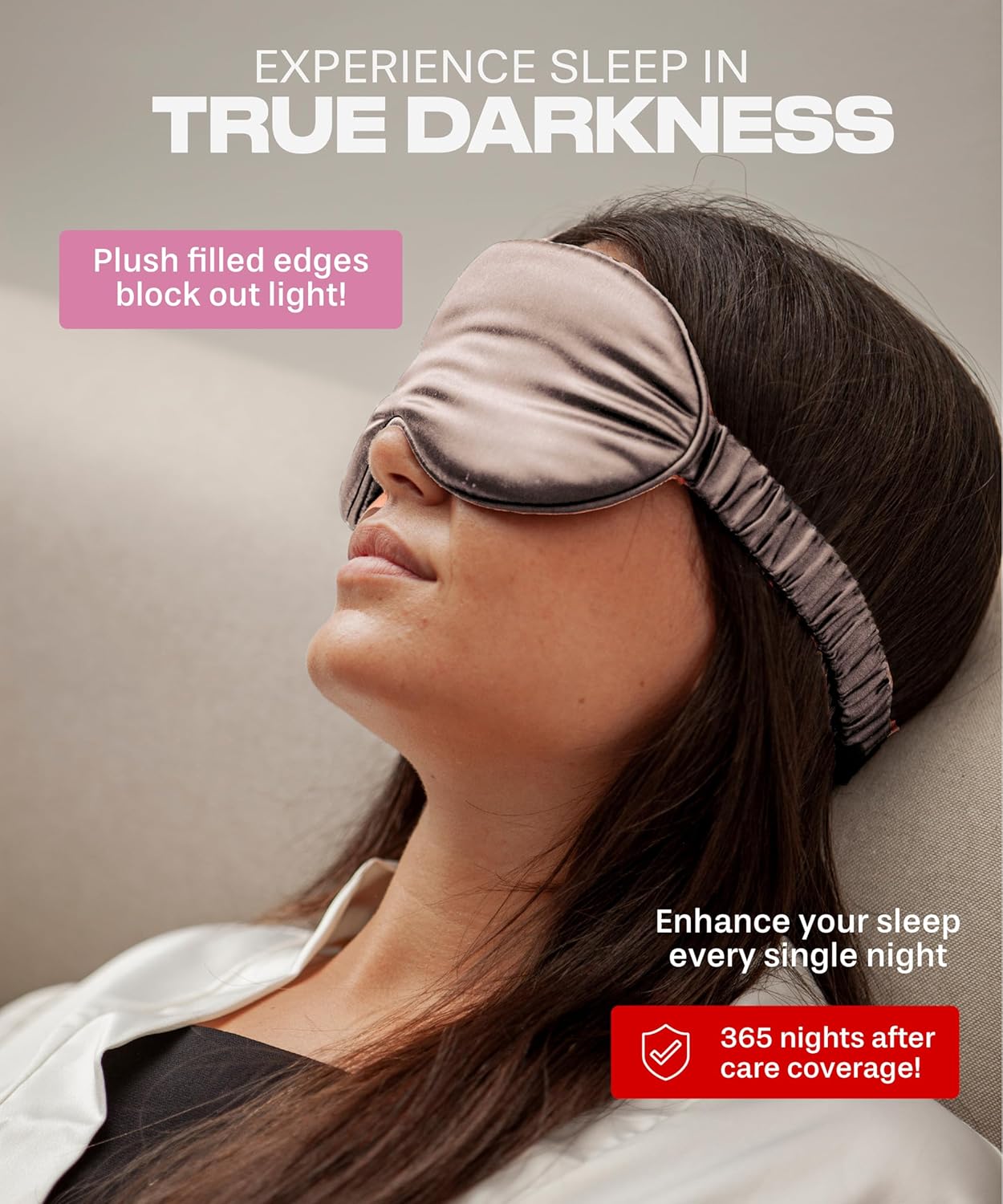 Colorado Home Co Máscara para dormir, máscara de ojos de seda para dormir, máscara de ojos de extensión de pestañas para dormir, máscara de sueño de