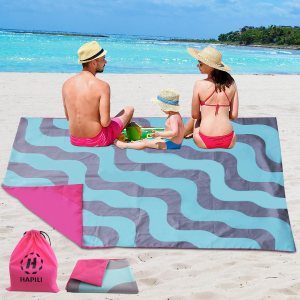 HIPILI – Manta de playa de 78 x 56 pulgadas, manta de picnic, manta grande de campamento para viajes, senderismo al aire libre, manta ligera y HIPILI – Manta de playa de 78 x 56 pulgadas, manta de picnic, manta grande de campamento para viajes, senderismo al aire libre, manta ligera y