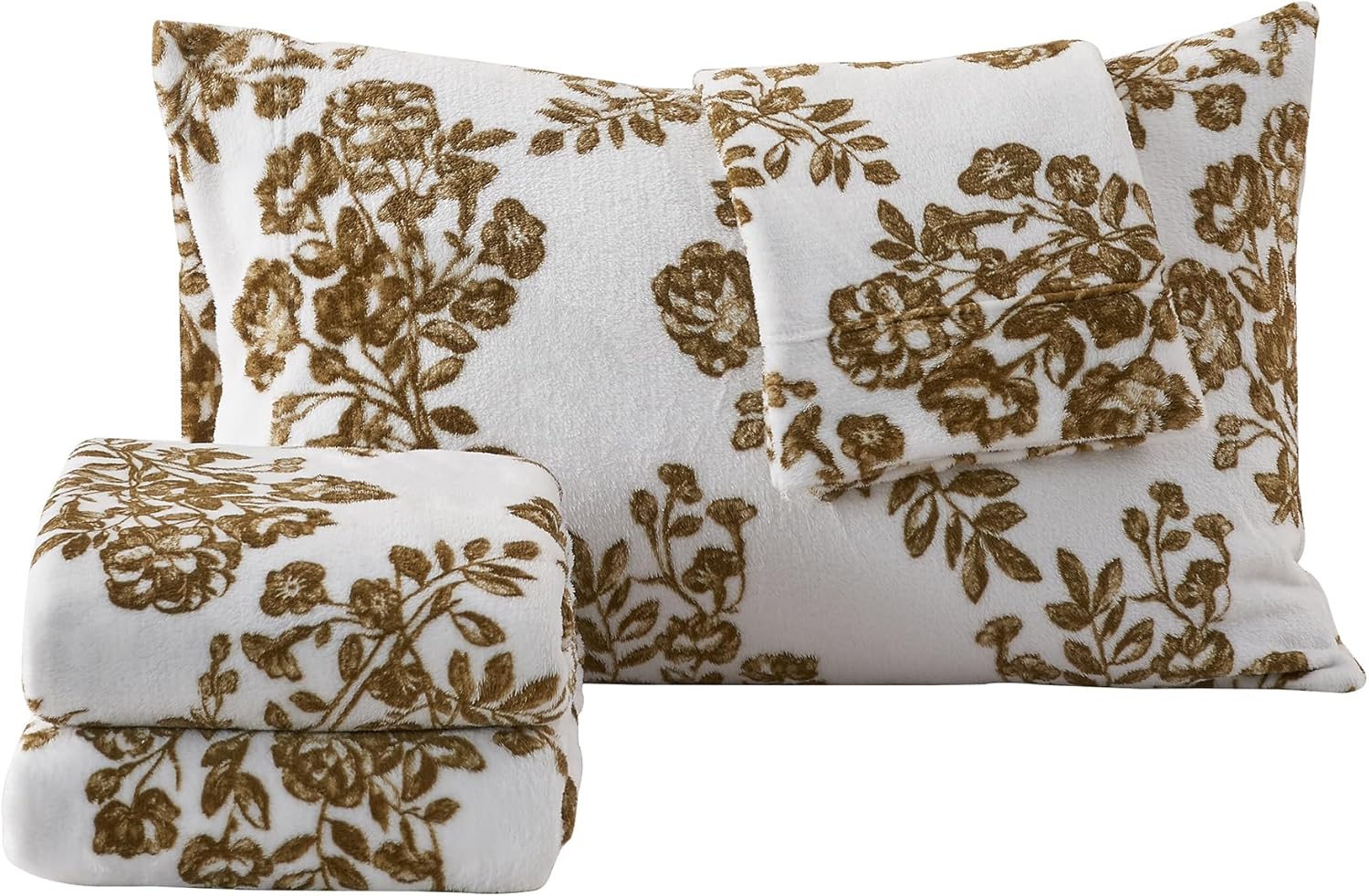 Great Bay Home Juego de sábanas de microvellón de terciopelo suave, no hacen bolitas, bolsillo profundo, colección Lavish Sherpa Velvet Luxe