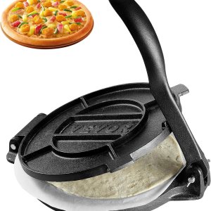 VEVOR Prensa de tortilla, máquina de tortilla y Roti de 10 pulgadas, prensa de tortilladora resistente de hierro fundido, máquina de pataconera VEVOR Prensa de tortilla, máquina de tortilla y Roti de 10 pulgadas, prensa de tortilladora resistente de hierro fundido, máquina de pataconera
