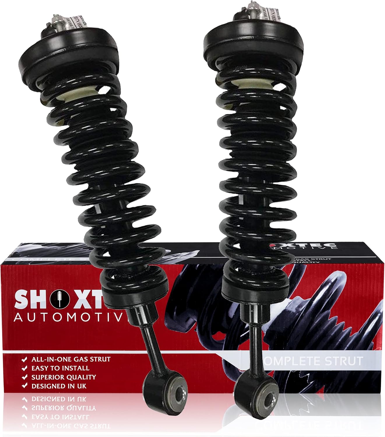 Shoxtec Reemplazo completo del conjunto del puntal delantero para Ford Expedition 2003-2006 Lincoln Navigator 2003-2006 Amortiguador de resorte