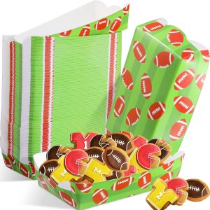 100 bandejas de papel de fútbol para alimentos, bandejas para nachos, cuencos de papel de fútbol para fiestas, suministros de fiesta de fútbol, 100 bandejas de papel de fútbol para alimentos, bandejas para nachos, cuencos de papel de fútbol para fiestas, suministros de fiesta de fútbol,