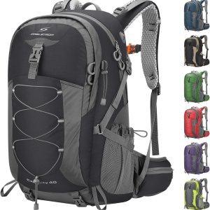 Maelstrom Mochila de senderismo para hombres, mochila de campamento, mochilas de senderismo impermeables con funda de lluvia, mochila ligera de 40 L Maelstrom Mochila de senderismo para hombres, mochila de campamento, mochilas de senderismo impermeables con funda de lluvia, mochila ligera de 40 L