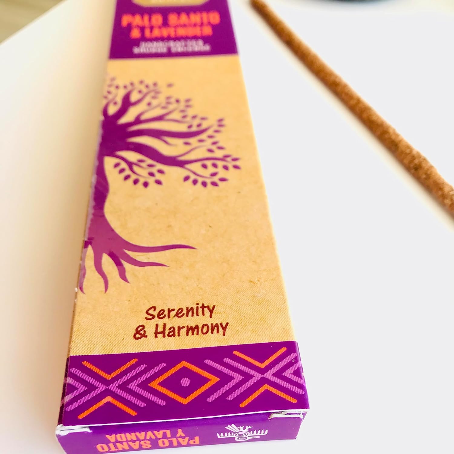 Varilla de incienso Palo Santo. 100% vegano. Hecho a mano. Sostenible. Eco. Libre de fragancias artificiales. Hasta 1 hora de duración. 8 unidades