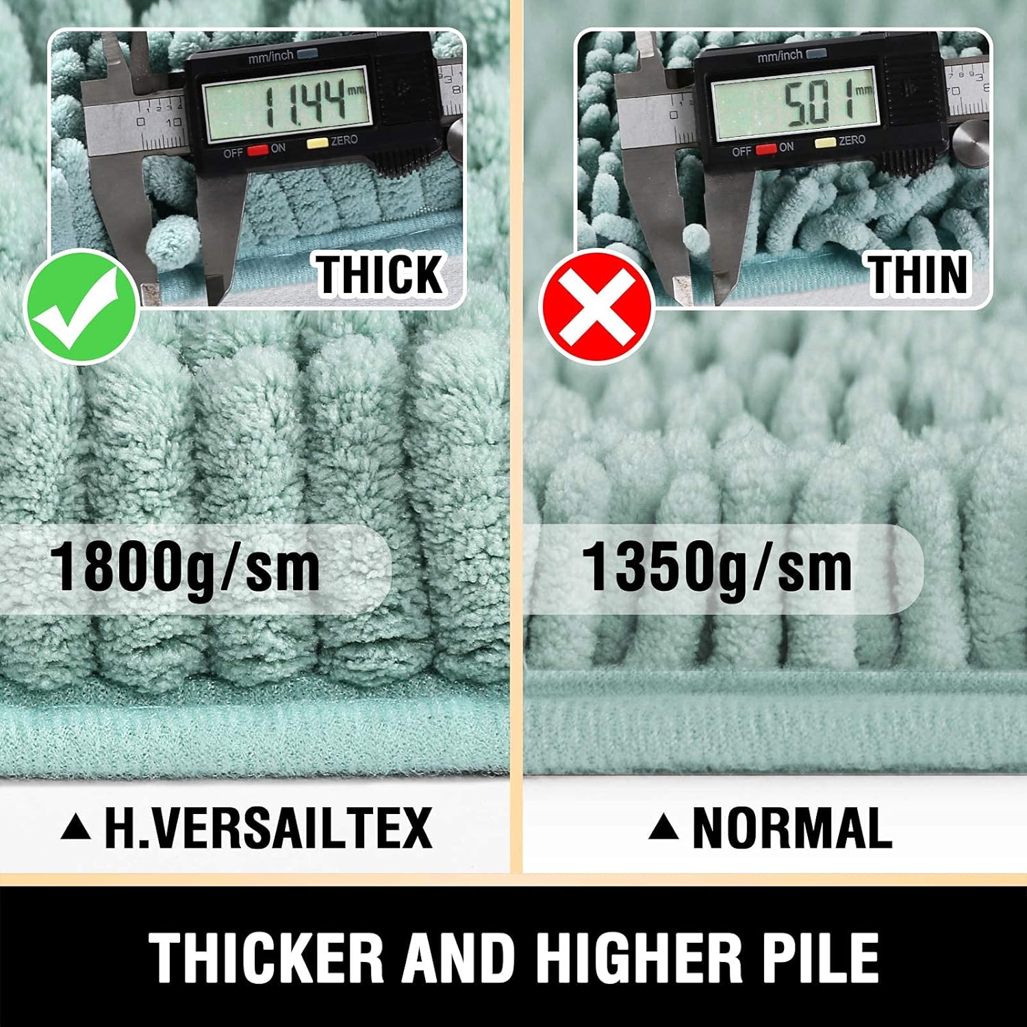 Alfombras de baño Tapetes para baño antideslizante de chenilla de lujo alfombra de baño alfombra extra suave y absorbente Tapetes peludos lavables