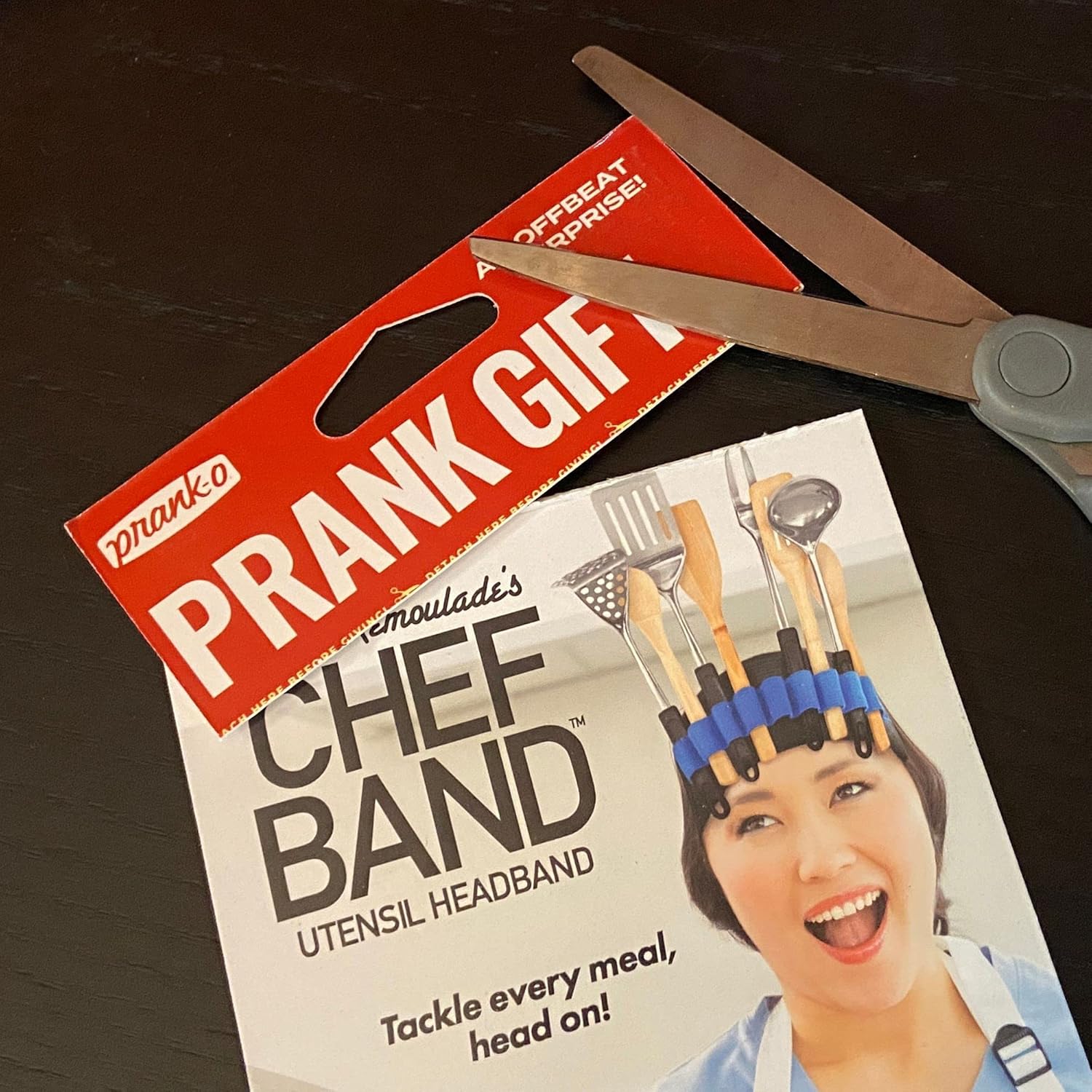 Prank-O, regalo de broma diadema de chef, divertido regalo de broma complicado, extraña idea de regalo para bromistas. Divertido para novia, novio,