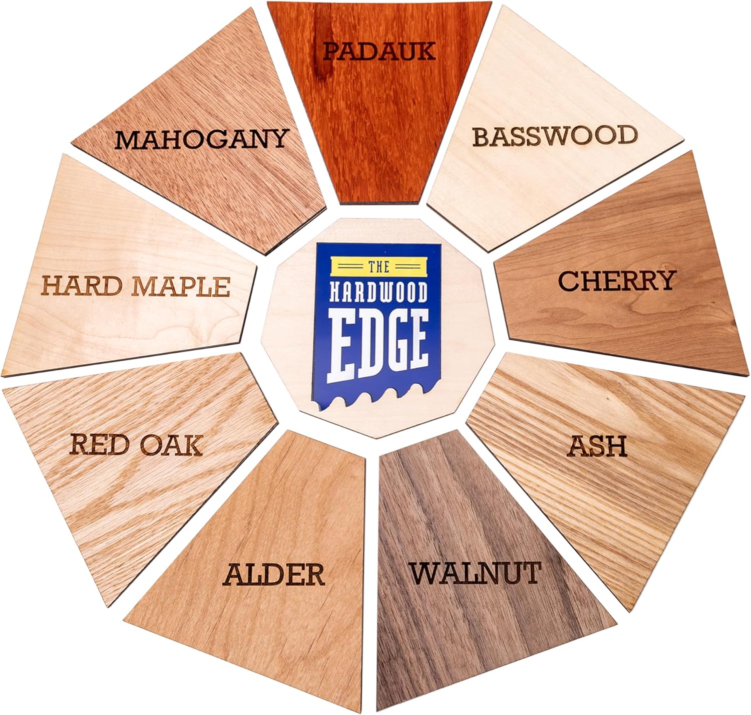 The Hardwood Edge Tablones de madera dura de nogal, madera de nogal para manualidades de madera sin terminar, 18 pulgadas (0.118 in), madera dura