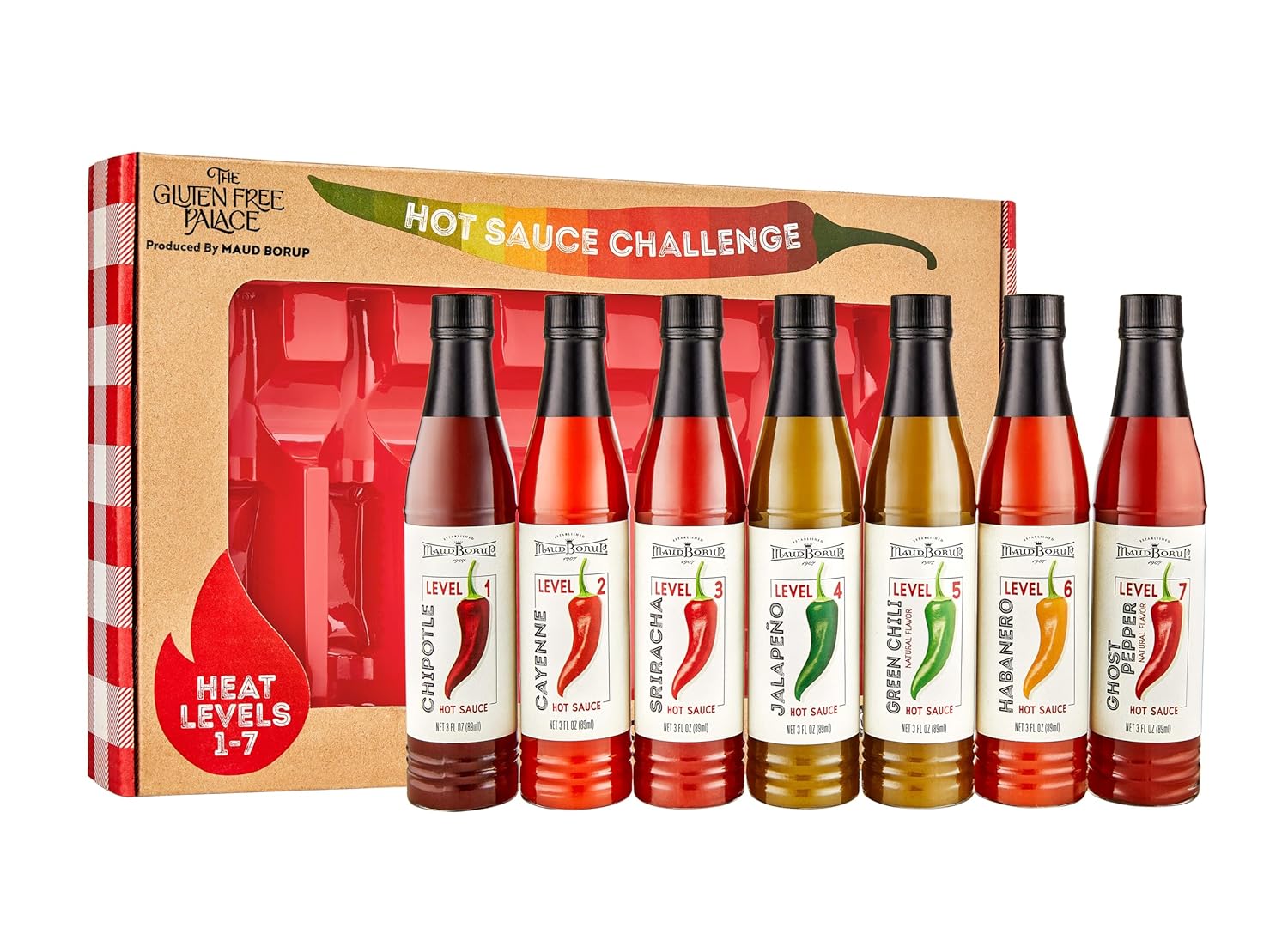 Colección de juegos de regalo de salsa picante  Paquete variado de salsas picantes  Sin gluten  Regalos veganos para hombres, mujeres, adolescentes