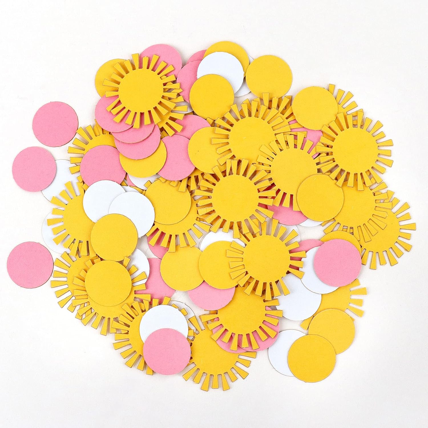 100 piezas de confeti de sol con la frase “You are my sunshine” (Confeti de sol You are My Sunshine),