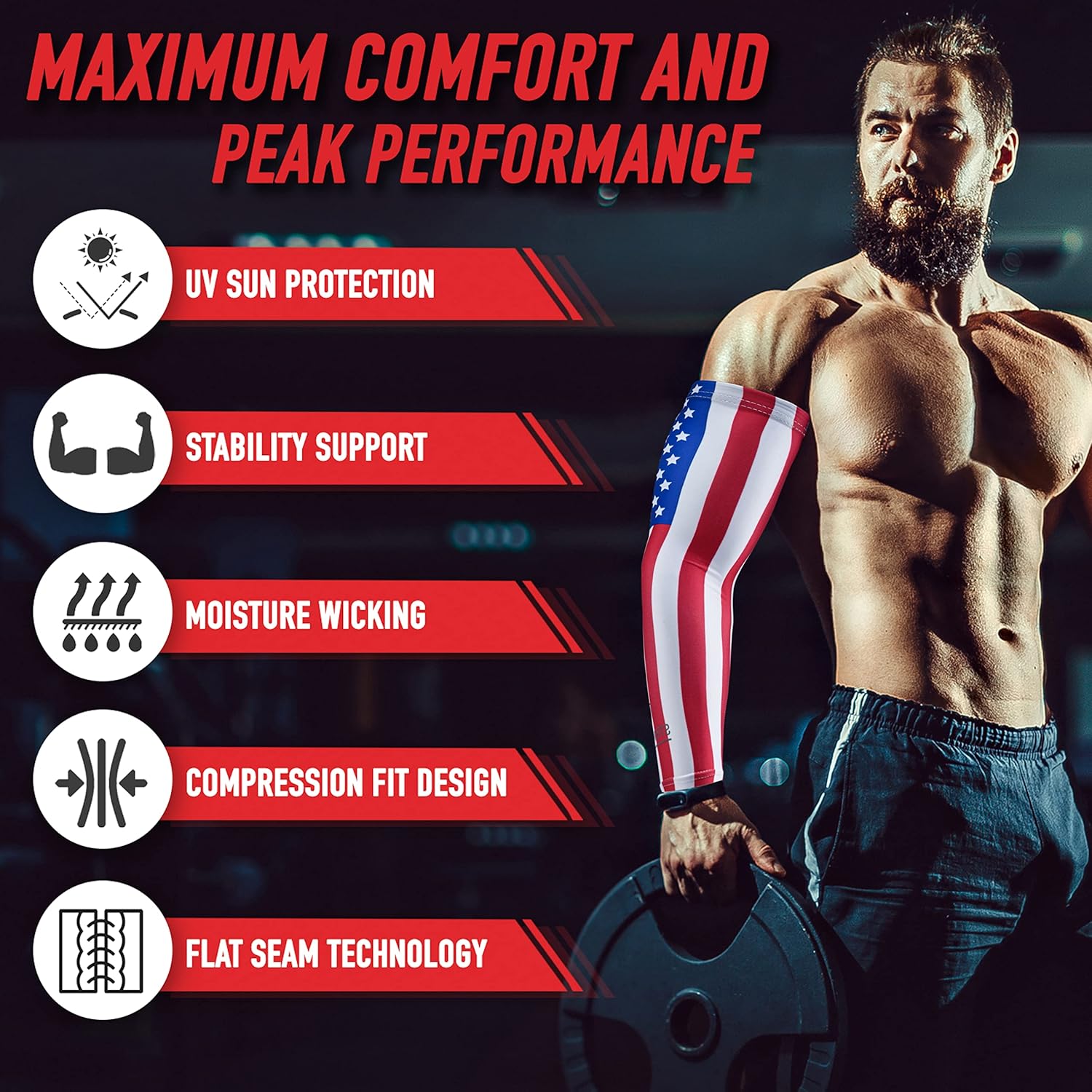 Stromguard Manga deportiva de compresión para brazo, camuflaje digital, béisbol, fútbol, baloncesto, (una manga de brazo)