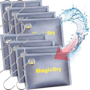 Paquetes de 8 desecantes recargables de 3.53 onzas con gancho, bolsa colgante absorbente de humedad, paquetes desecantes de gel de sílice, Paquetes de 8 desecantes recargables de 3.53 onzas con gancho, bolsa colgante absorbente de humedad, paquetes desecantes de gel de sílice,