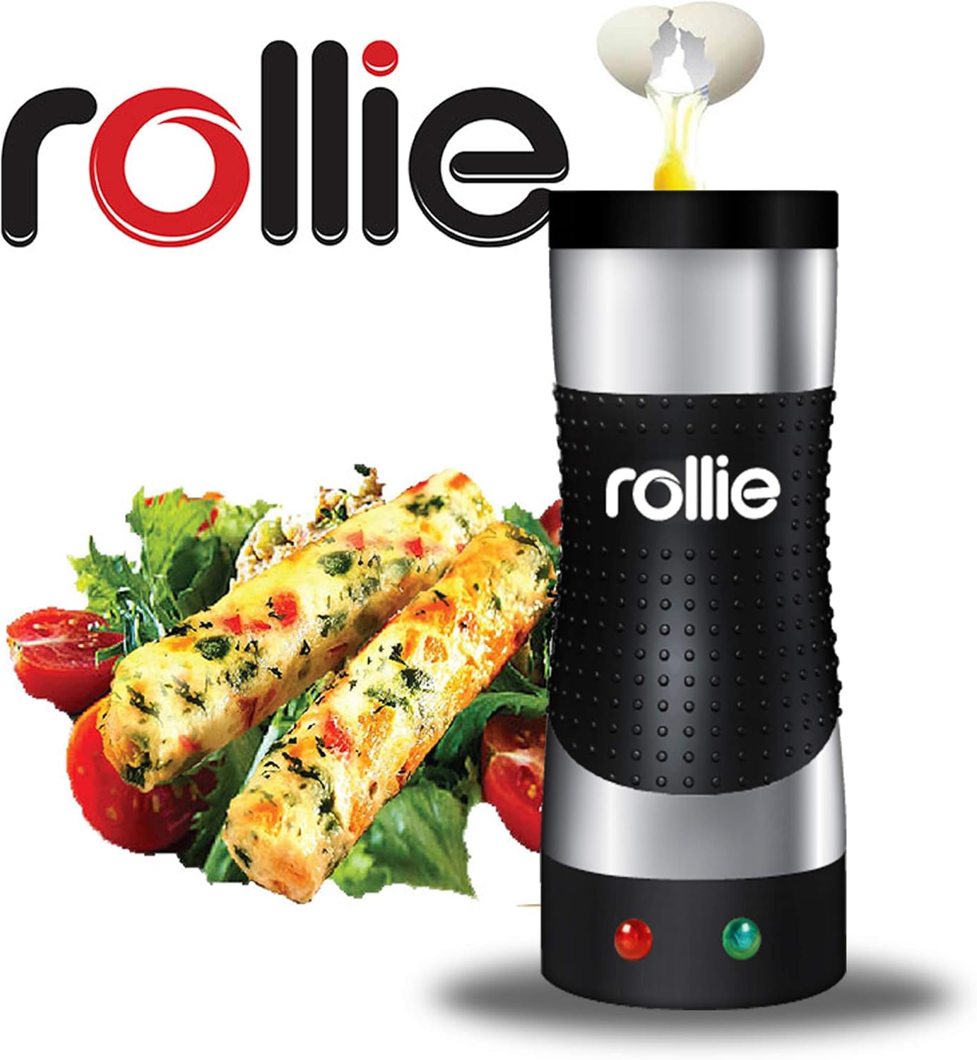 Rollie Olla de huevos automática eléctrica vertical (acero inoxidable)  Sándwich de huevo, rollitos de huevo, tortillas, huevos revueltos, máquina