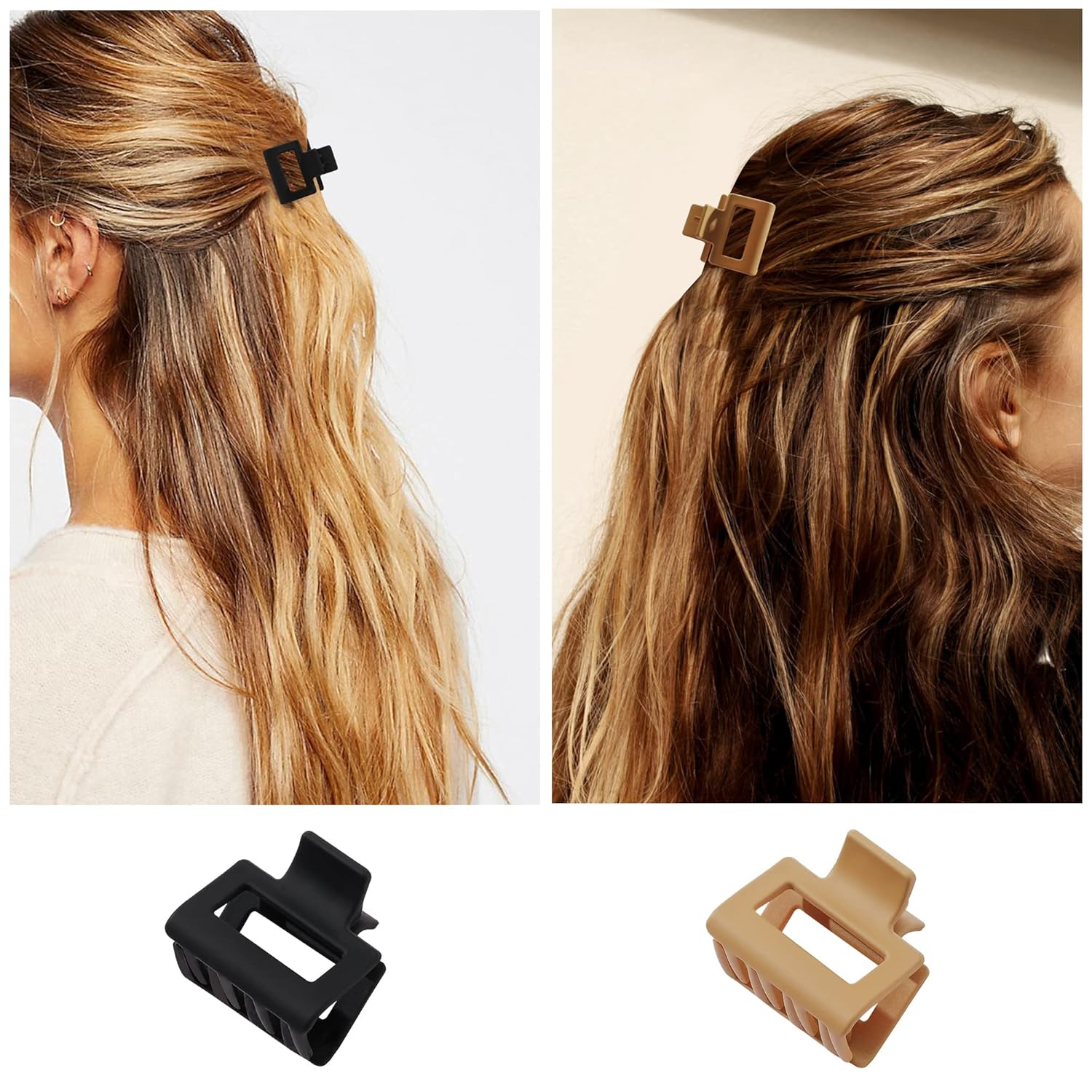 Pinzas para el cabello para mujer, pinzas pequeñas para cabello fino de 1.57 pulgadas, mini pinzas para el cabello antideslizantes medianas pinzas