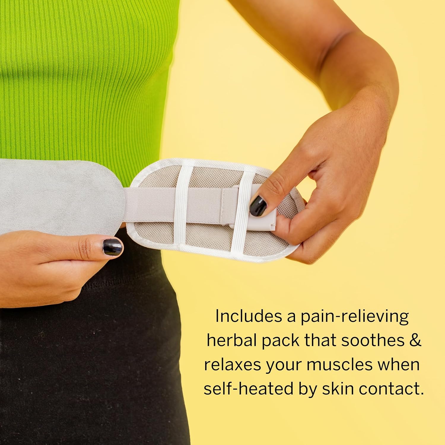 Pixie – Almohadilla térmica inalámbrica portátil para calambres, almohadilla térmica menstrual con 3 niveles de calor y 3 modos de masaje por