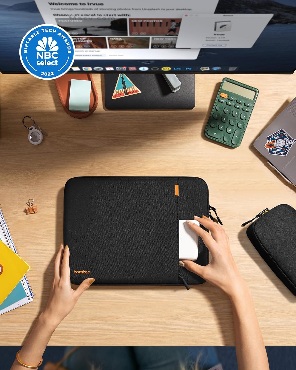 tomtoc Juego de fundas protectoras 360 para MacBook Air M2 A2941 2023 de 15 pulgadas Microsoft Surface de 15 pulgadas, Dell XPS 15 Plus, bolsa
