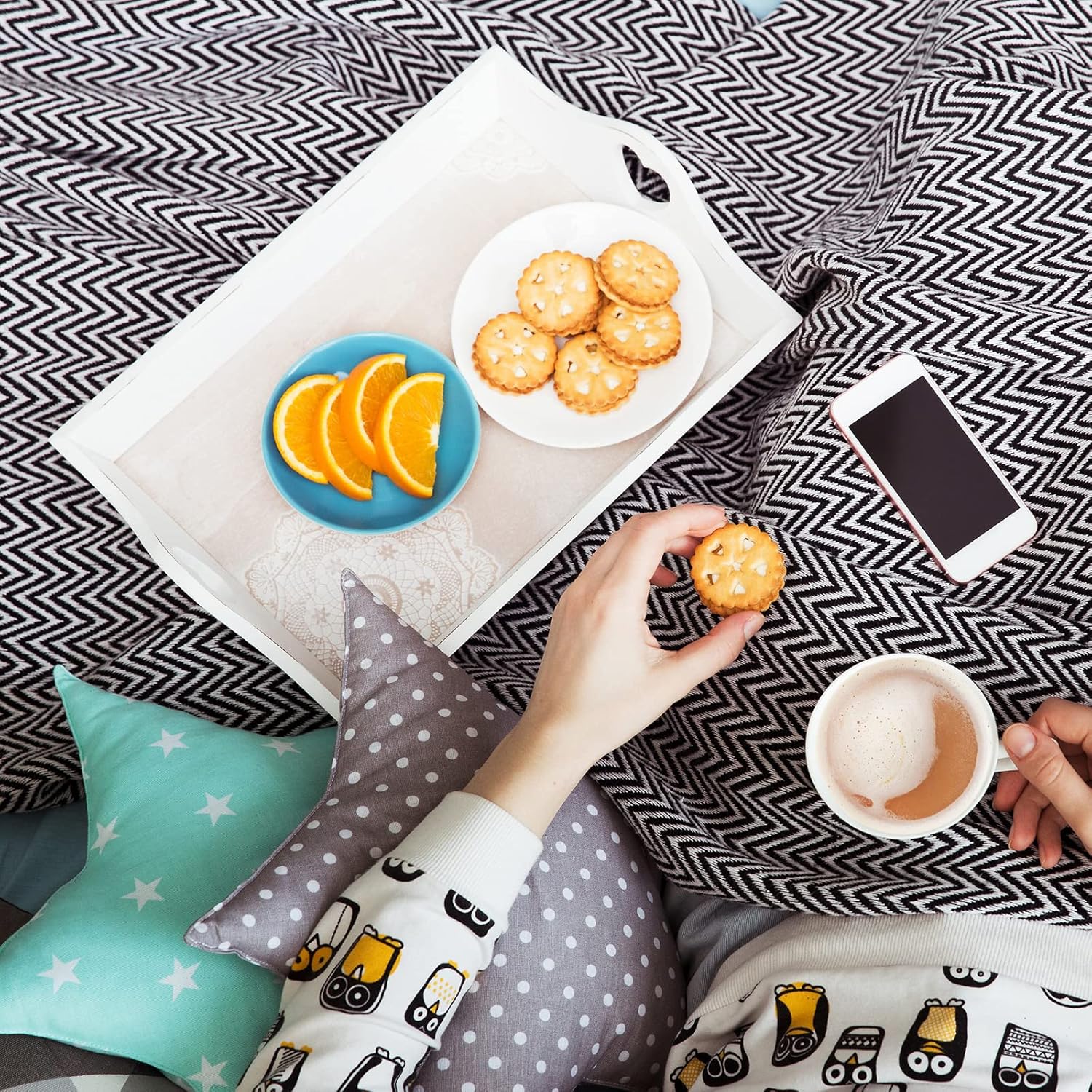 PATIKIL Bandeja para reposabrazos de sofá, mesa de brazo, bandeja de sofá con abrazadera en la mesa, mesa portátil para sofá de madera, bandeja para