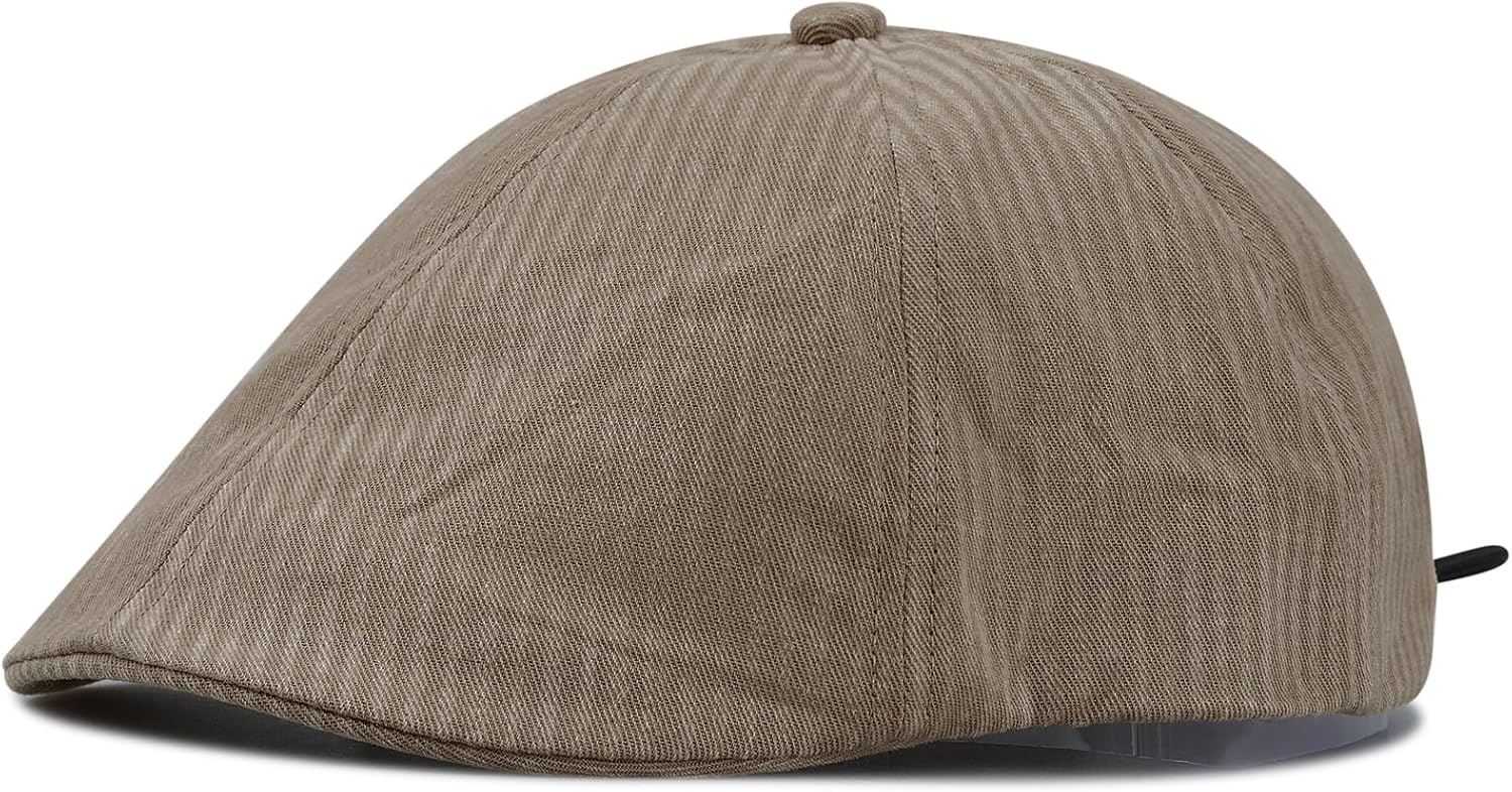 Croogo Ivy Cabbie Cap Hooligan Driver Snap Hat Newsboy – Boina de caza, gorra plana con protección solar para hombre