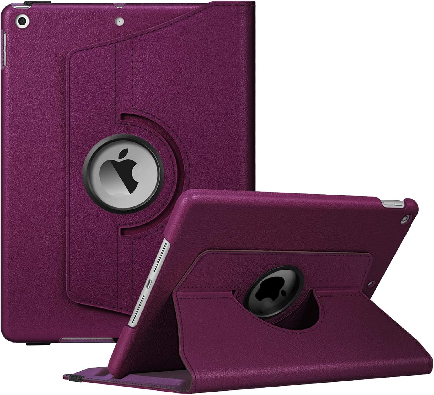 Funda giratoria Fintie para el nuevo iPad de 7a generación de 10.2″ de 2019. Portalápices integrado Funda protectora inteligente giratoria de 360