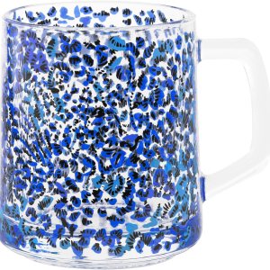 Lilly Pulitzer Bonita taza de café transparente con asa, taza de café de 12 onzas, taza de vidrio estética para café y té (Twisted Up) Lilly Pulitzer Bonita taza de café transparente con asa, taza de café de 12 onzas, taza de vidrio estética para café y té (Twisted Up)