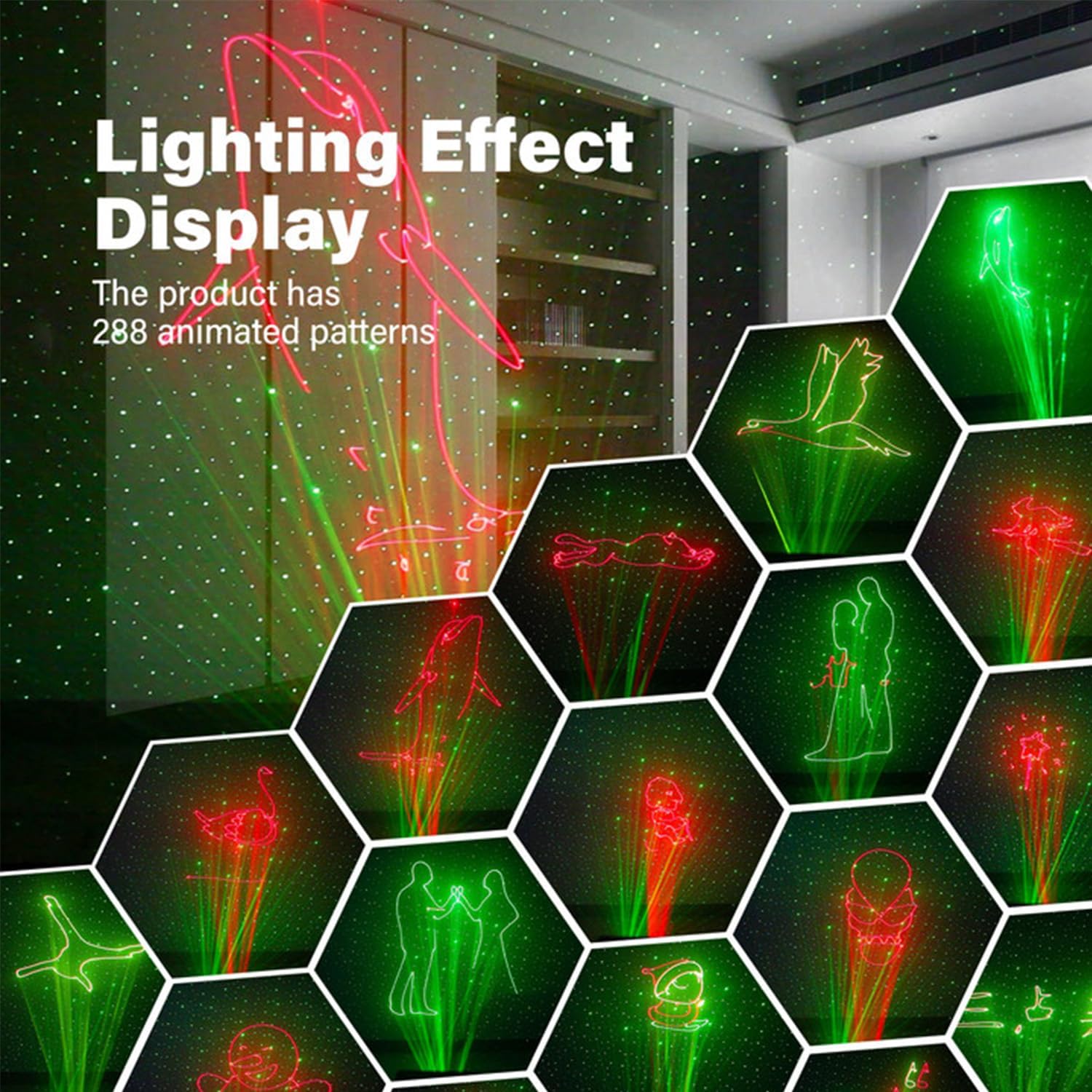 Luces estroboscópicas para fiesta de DJ, proyector de bola de discoteca combinado luces de espectáculo al aire libre, máquina AR negra y mini