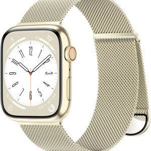 ZALAVER Correa de metal compatible con correas de Apple Watch de 1.496 in 1.575 in 1.614 in 1.654 in 1.732 in 1.772 in 1.929 in para mujeres y ZALAVER Correa de metal compatible con correas de Apple Watch de 1.496 in 1.575 in 1.614 in 1.654 in 1.732 in 1.772 in 1.929 in para mujeres y