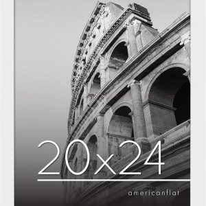 Americanflat – Marco para póster hecho de madera compuesta con plexiglás pulido, posición horizontal y vertical para pared, incluye herrajes para Americanflat – Marco para póster hecho de madera compuesta con plexiglás pulido, posición horizontal y vertical para pared, incluye herrajes para