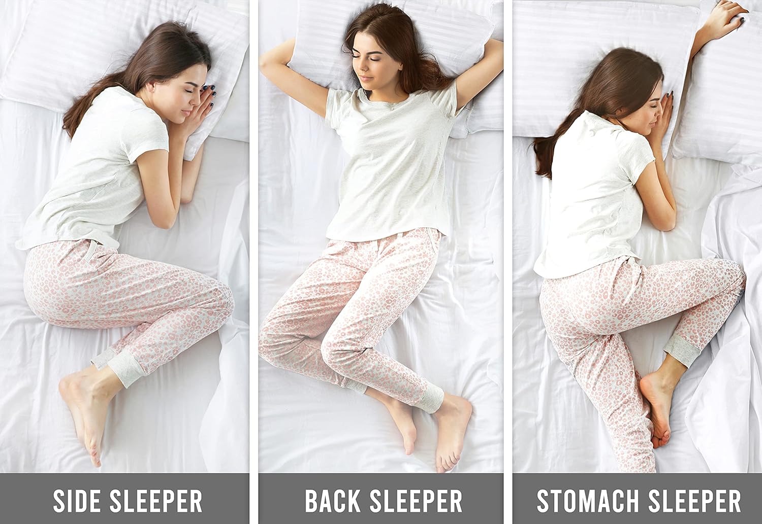 Utopia Bedding – Almohadas de cama para dormir, tamaño europeo (blanco), juego de 2, calidad de hotel refrescante, para dormir de espalda, boca