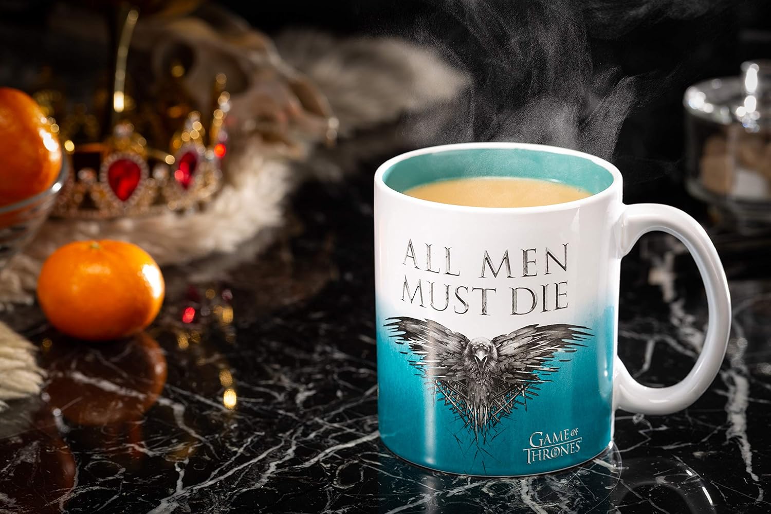 Juego de Tronos – Taza de cerámica de 20 onzas  All Men Must Die  Taza de café coleccionable grande  Taza de café GoT novedosa