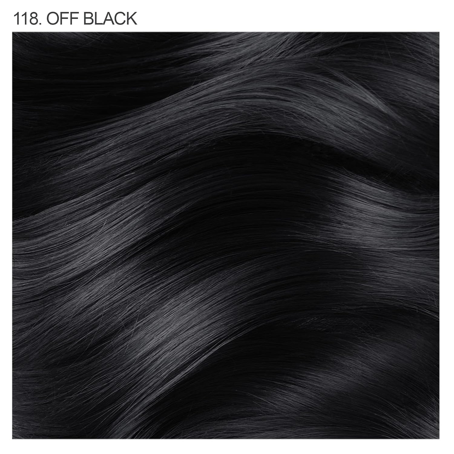 Adore Tinte semipermanente para el cabello, vegano y libre de crueldad, 4 onzas líquidas, 118 Off Black (paquete de 1)