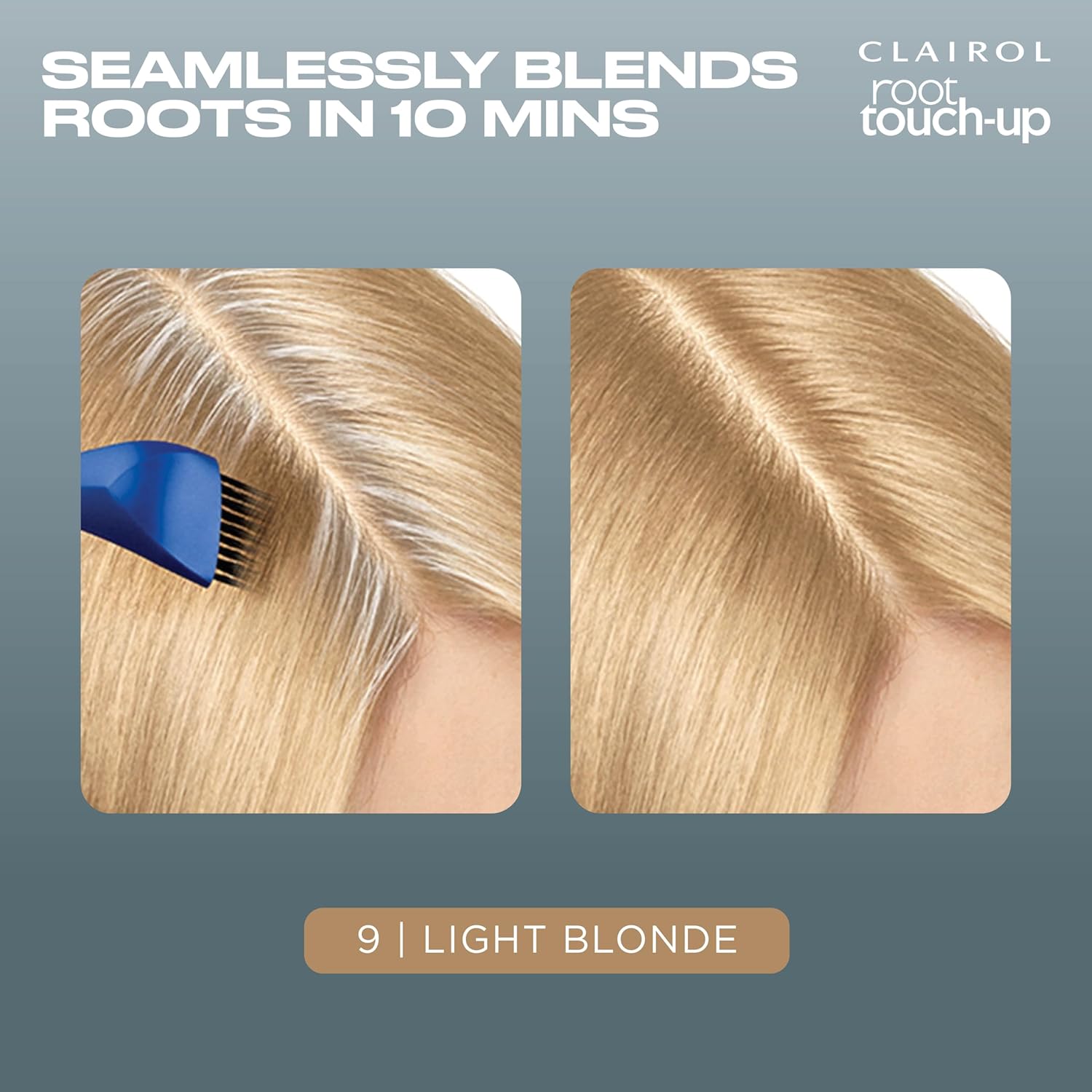 Clairol Root Touch-Up de Nice’n Easy – Tinte permanente para el cabello, color rubio claro 9, paquete de 1 unidad