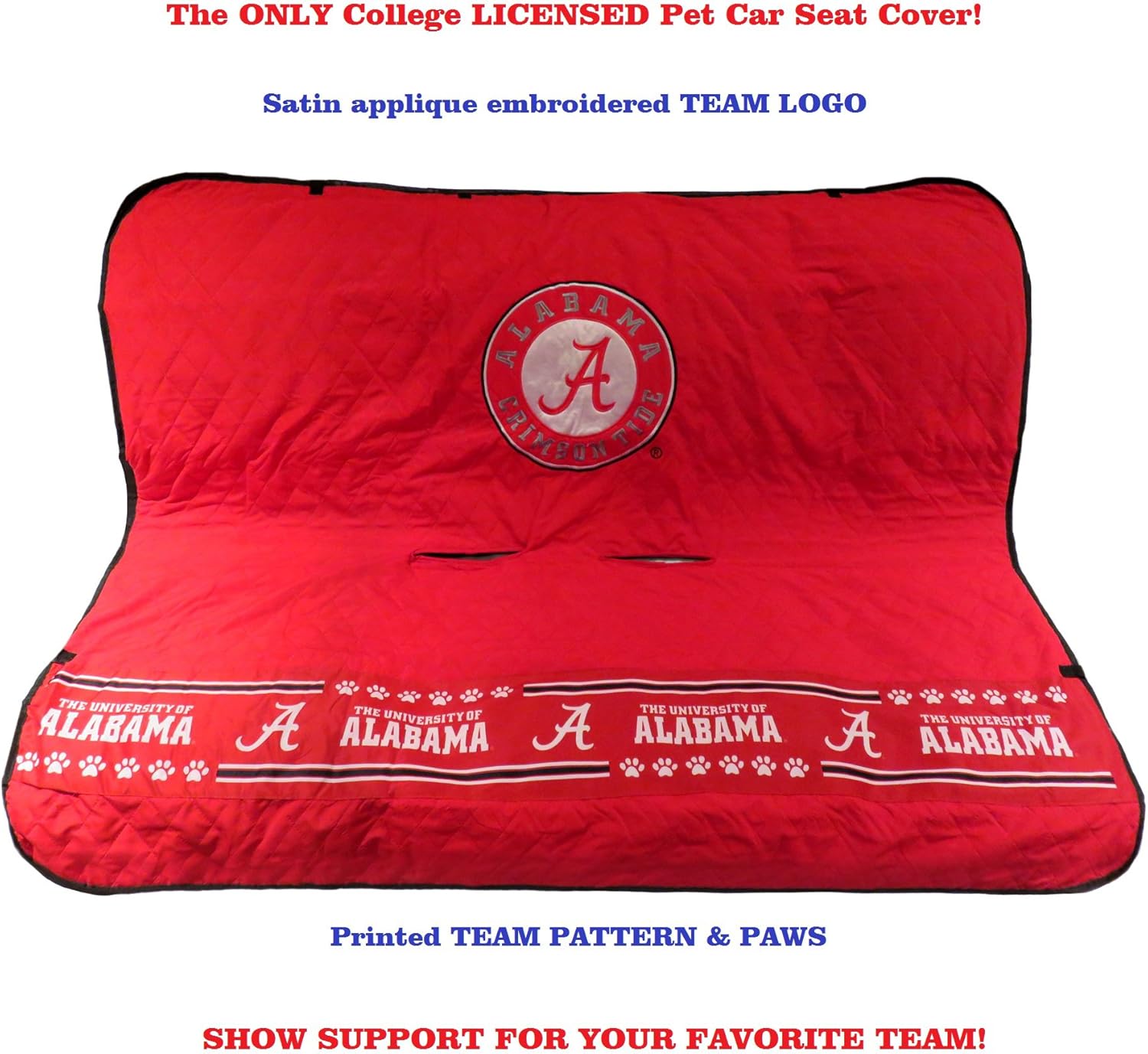 Pets First Collegiate Alabama Crimson Tide – Funda para asiento de coche