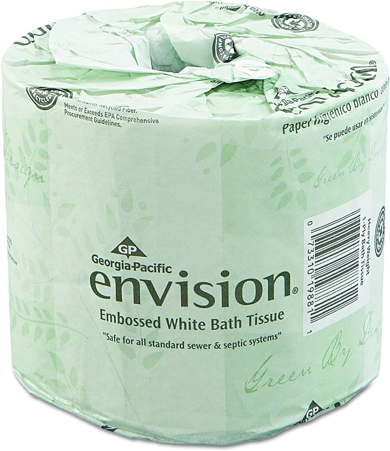 Georgia-Pacific Pacific Professional Envision 1988001 – Papel higiénico en relieve, 550 hojas por rollo (80 rollos)
