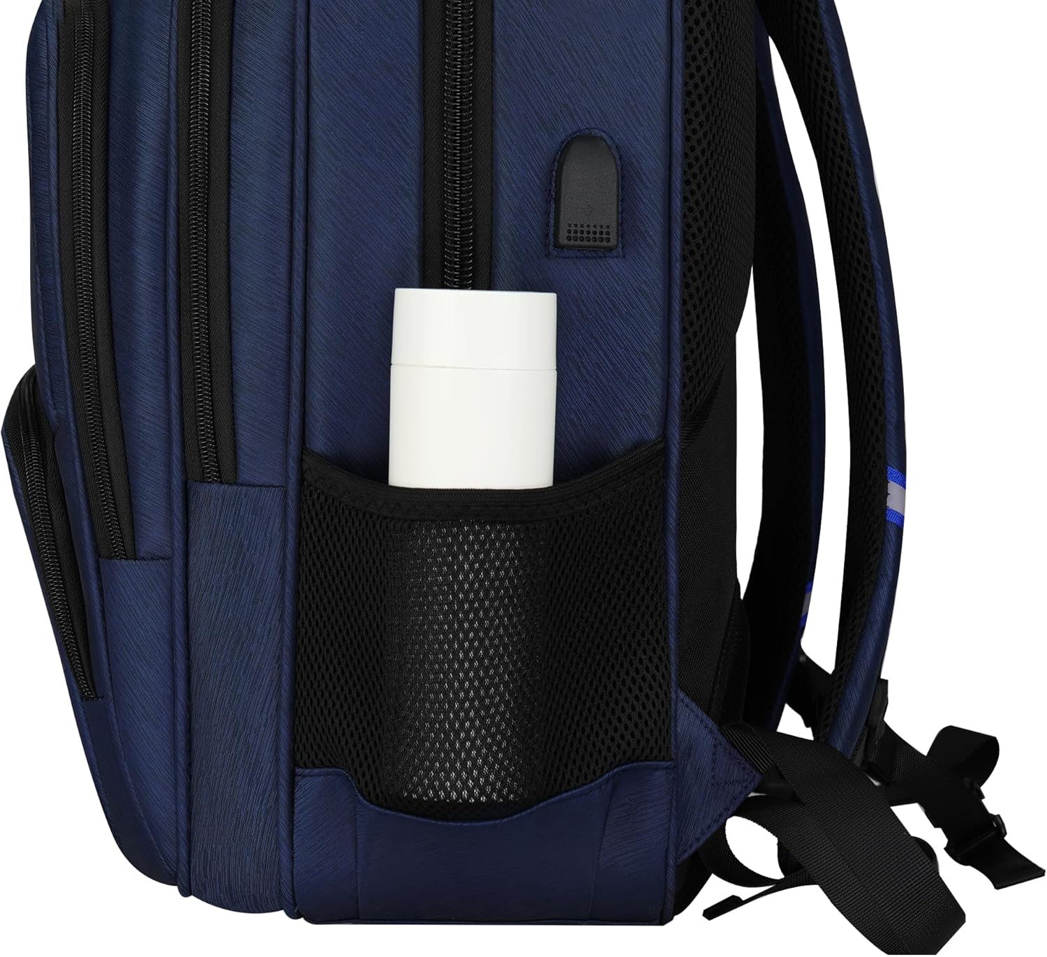 MYGOO Mochila de viaje para laptop  Mochila escolar unisex grande de 29L con puerto de carga USB para estudiantes universitarios y profesores , Gris