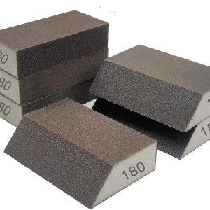 Paquete de 6 esponjas de lijado, surtido de bloques de lijado de grano 180, lavables y reutilizables para paneles de yeso de madera y metal para el Paquete de 6 esponjas de lijado, surtido de bloques de lijado de grano 180, lavables y reutilizables para paneles de yeso de madera y metal para el