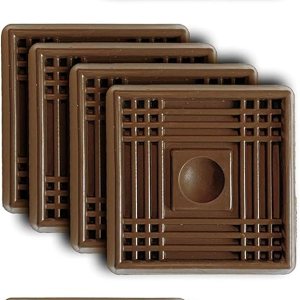 Teal Turtle Paquete de 4 almohadillas antideslizantes para suelos de madera, alfombras, vinilo y azulejos, protectores de suelo para muebles y Teal Turtle Paquete de 4 almohadillas antideslizantes para suelos de madera, alfombras, vinilo y azulejos, protectores de suelo para muebles y