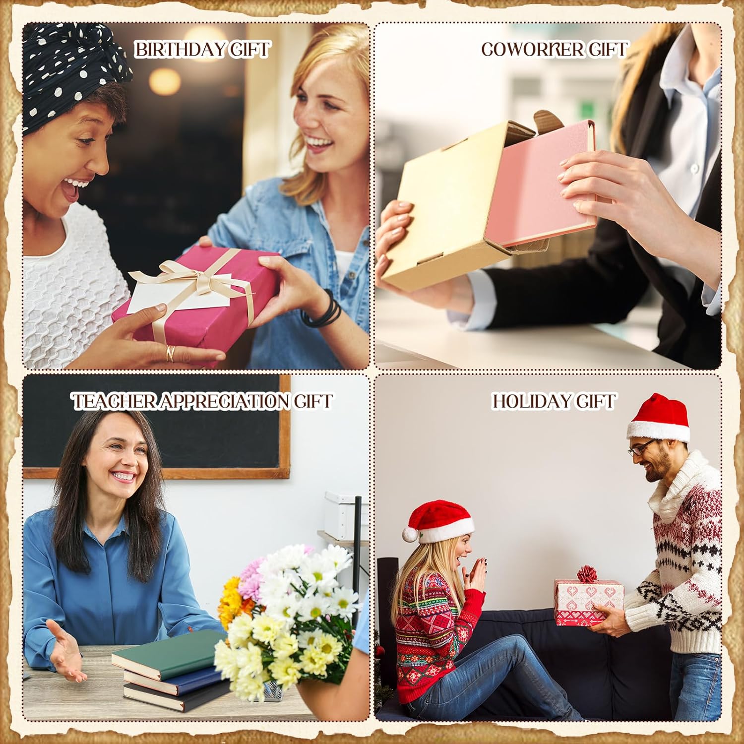 12 cuadernos de cuero para empleados a granel, tamaño A6, diario de viaje de cuero vintage, regalos de agradecimiento para mujeres, hombres,
