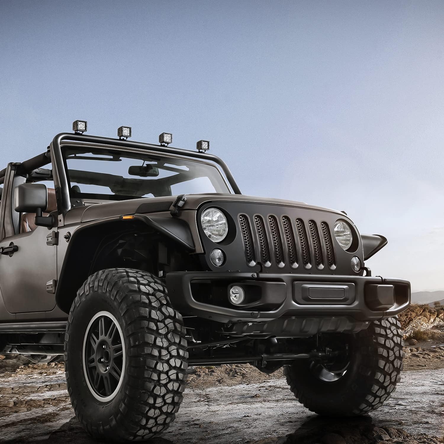 Protector de insertos de malla con clip para Wrangler JK 2007-2017