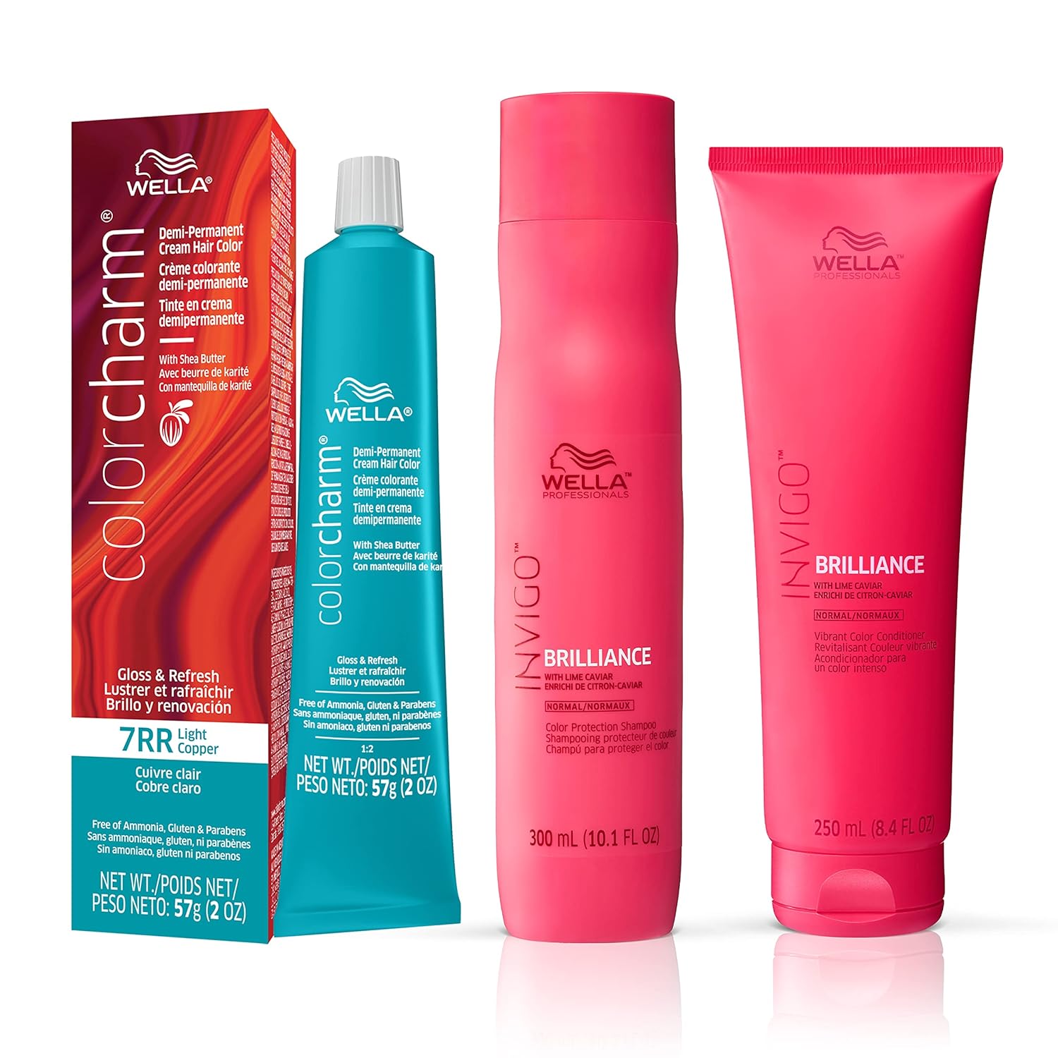 WELLA colorcharm – Tinte permanente para el cabello, tinte para el cabello para cobertura de canas, añade brillo, 2 onzas