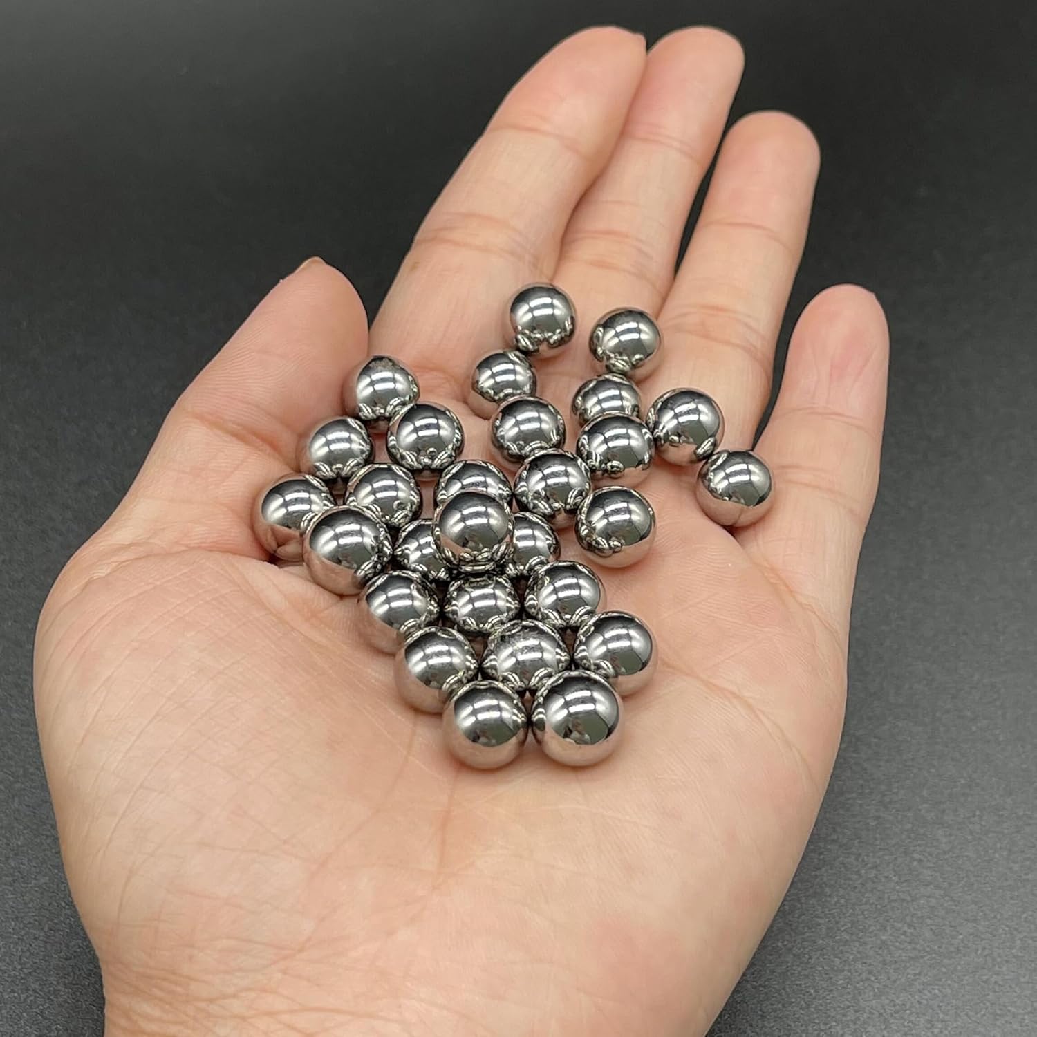 -2000pcs 14inch 0.250 in bolas de rodamiento de acero de precisión Slingshot bola de munición