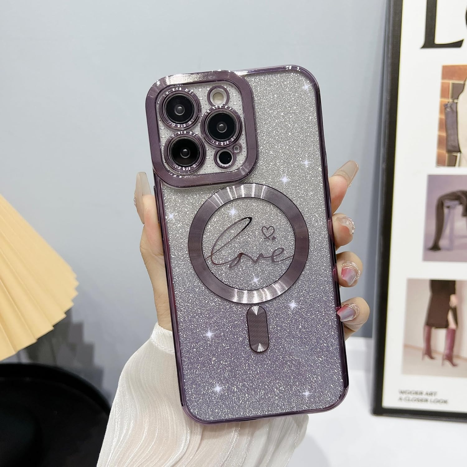 Misscase Funda magnética para iPhone 15 Pro Max compatible con MagSafe, protección completa, delgada, a prueba de golpes, elegante, antiarañazos,