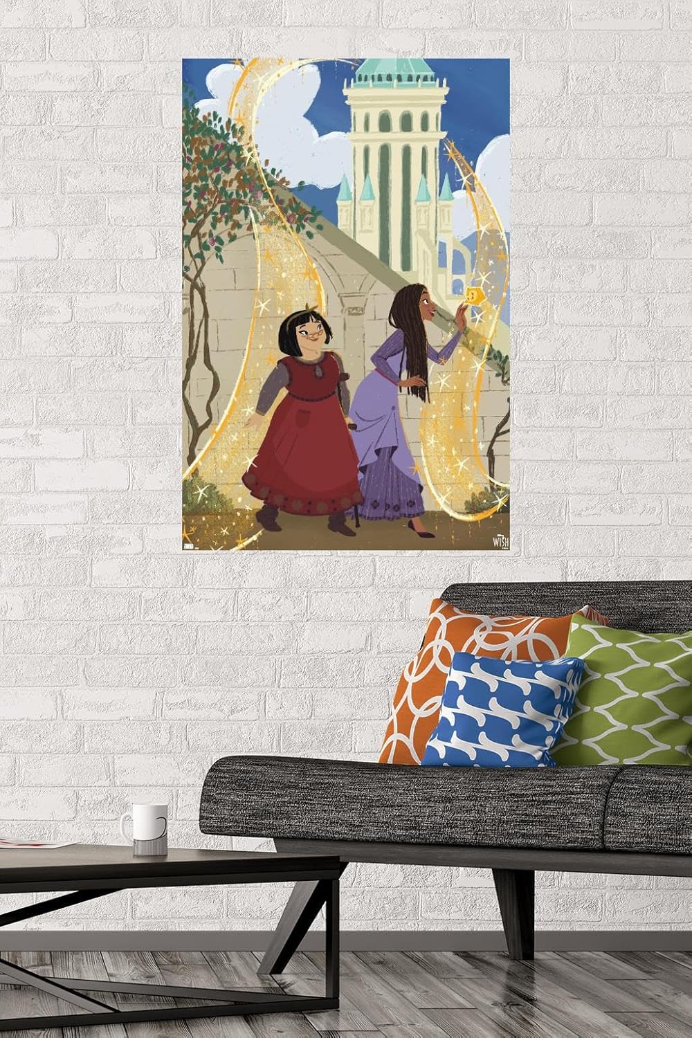 Trends International Disney Wish – Póster de collage de 3 (Friends), póster de pared, 22.37 x 34.00 pulgadas, paquete de póster y montaje prémium