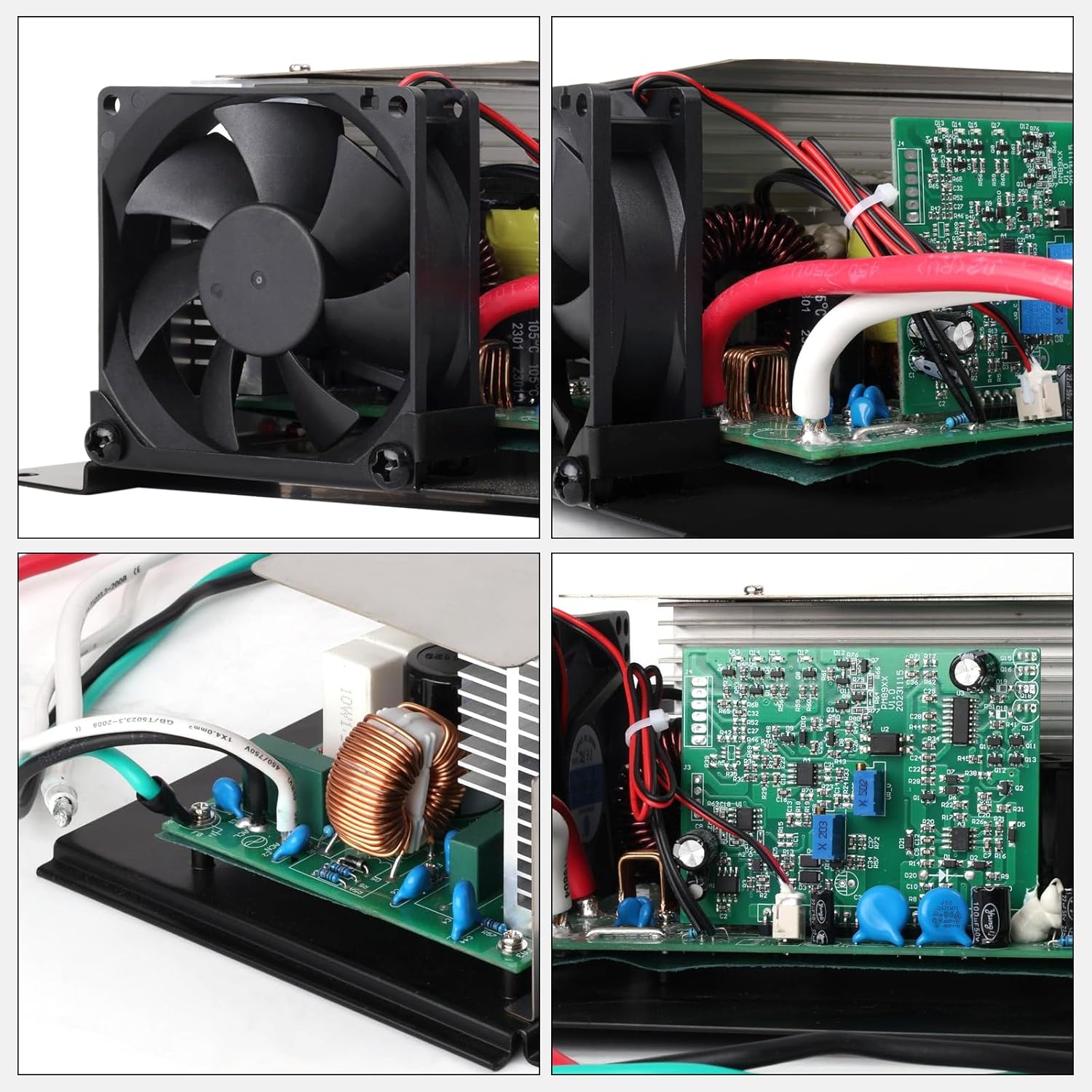 WF-8955-MBA para batería de plomo-ácido RV, 55 amperios para convertidor de potencia WF-8955PEC, carga inteligente de tres etapas de 13.6V,