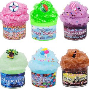 Paquete de 6 limos crujientes de limmer, kit de limo de unicornio para niñas, súper suave y antiadherente, regalos de cumpleaños, regalos de fiesta Paquete de 6 limos crujientes de limmer, kit de limo de unicornio para niñas, súper suave y antiadherente, regalos de cumpleaños, regalos de fiesta