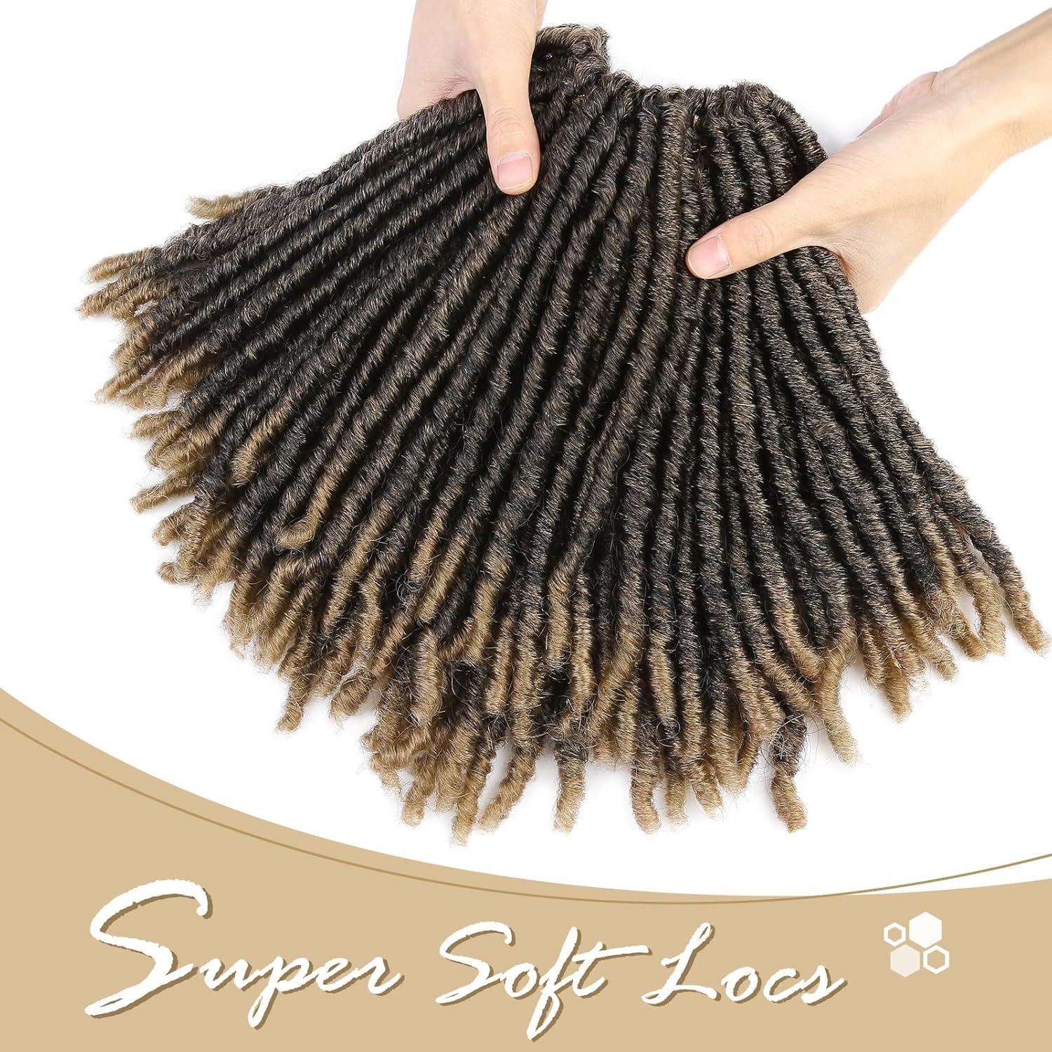 WIGNEE Pelo de ganchillo 120 hebras de pelo sintético de 8 pulgadas, rastas suaves pretrenzadas, rastas de rastas de rastas de 6 paquetes de cabello