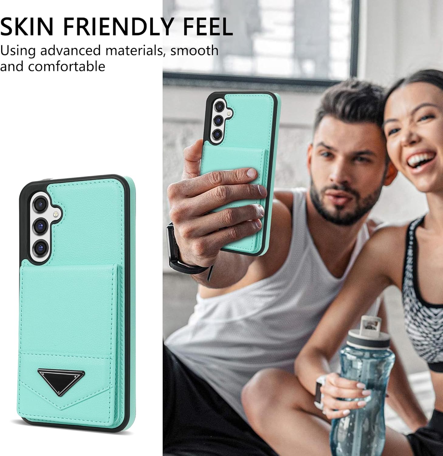 Asuwish Funda de teléfono para Samsung Galaxy A54 5G Funda tipo cartera con protector de pantalla de vidrio templado y RFID delgado soporte para