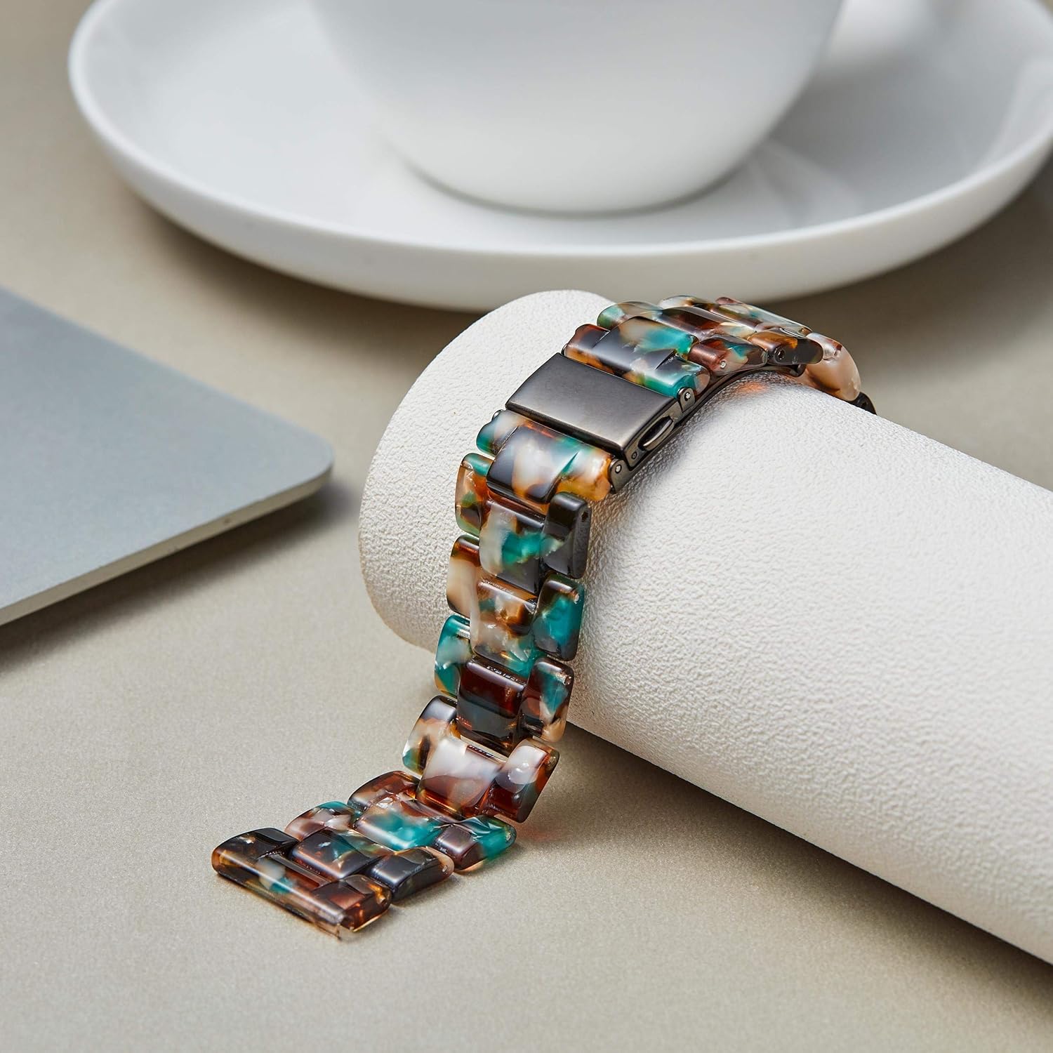 BINLUN Correas de reloj de resina de repuesto para hombres y mujeres, 14 colores de liberación rápida, a la moda, casuales, ligeras, respetuosas con